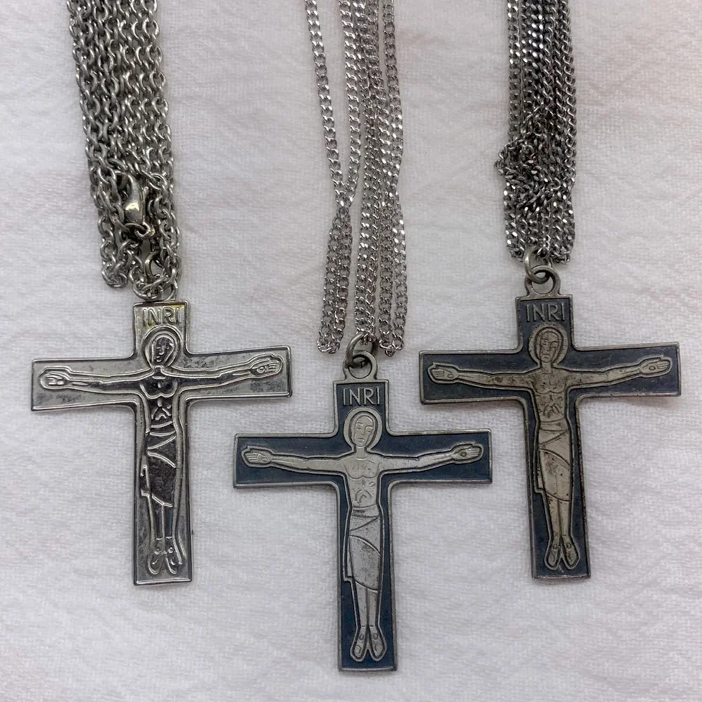 Unisex Silver Crucifix Necklace - $12 each